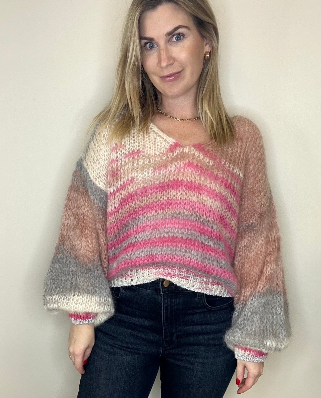 Pink ombre sweater discount