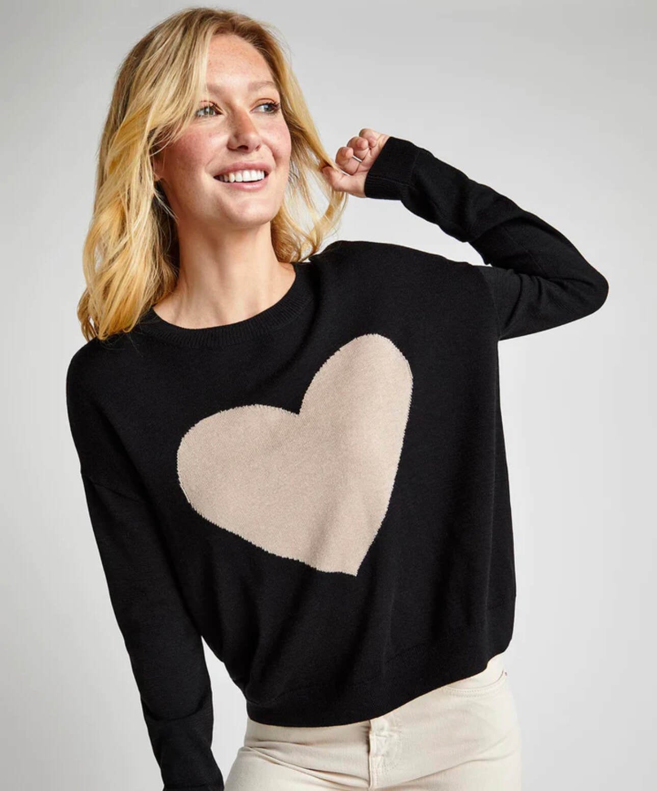 Splendid Avery Heart Sweater