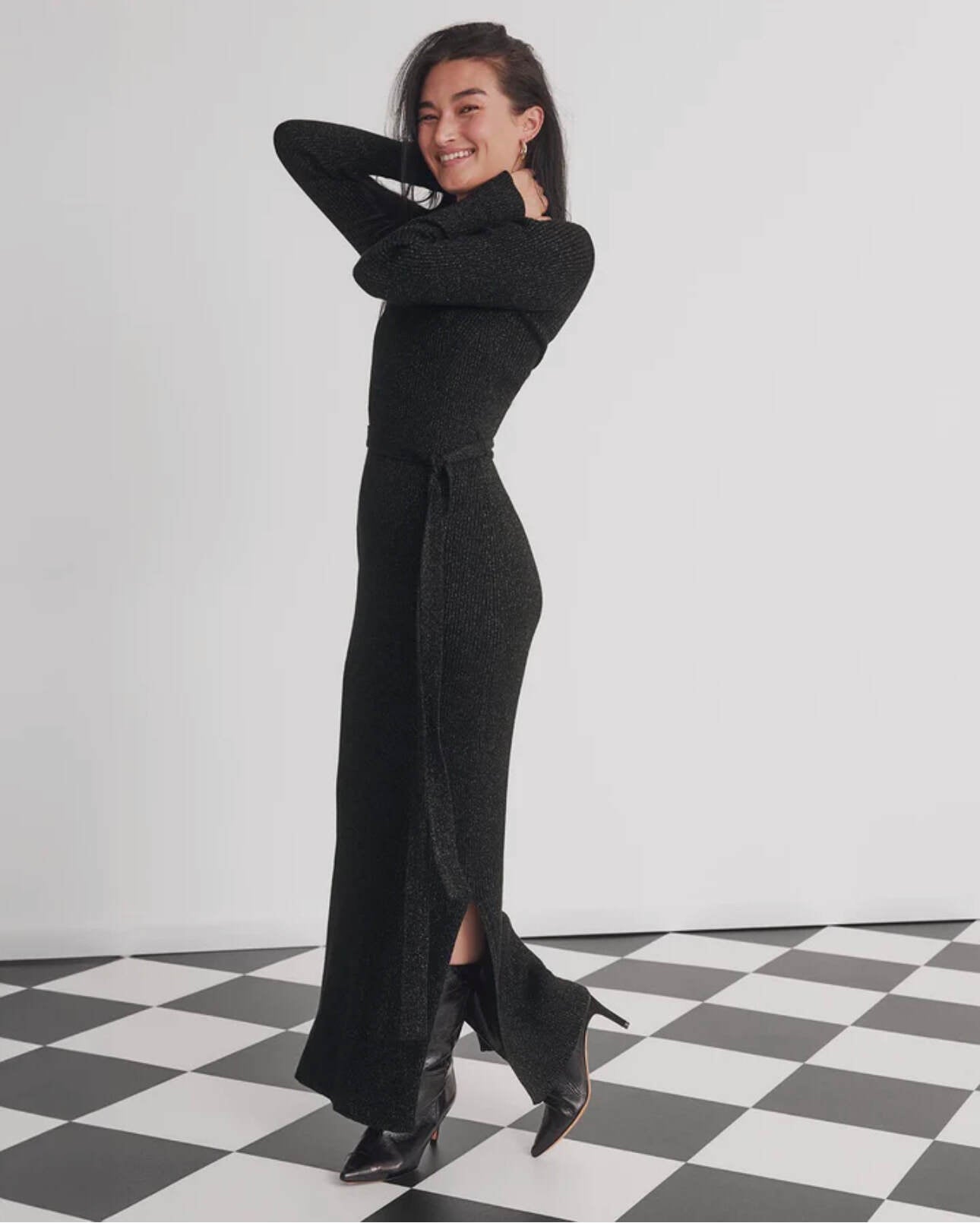 Shimmer sweater dress hot sale